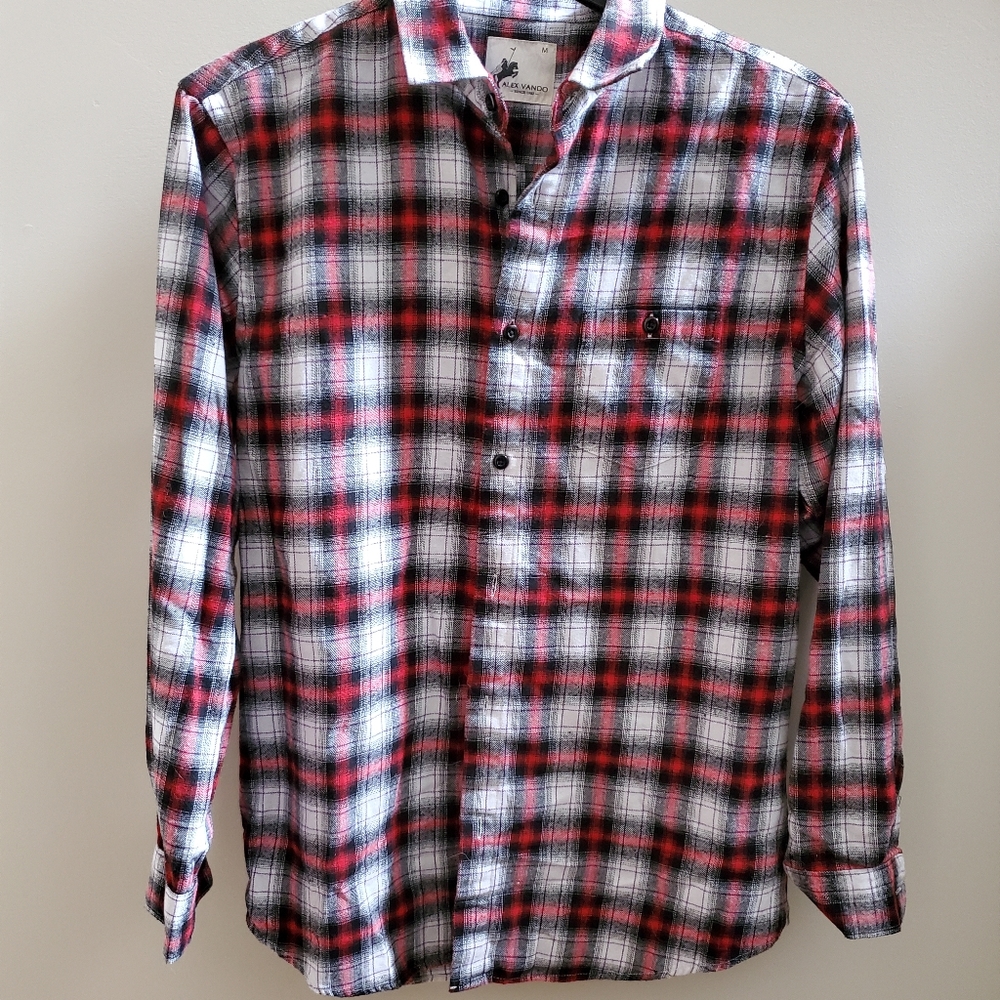 Alex Vando Mens Long Sleeve Flannel